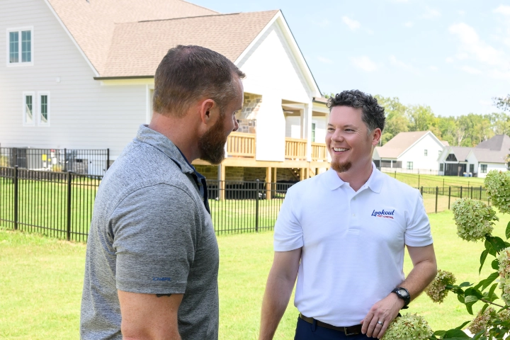Certified georgia pest control expert discussing mosquito treatment options for home